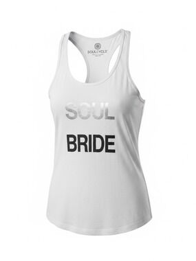 SoulCycle White 'Soul Bride' Racerback Tank